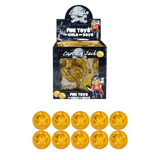 Sets de monedas de pirata de 12 piezas en expositor (84 uds.)