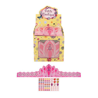 Coronas de Princesa de Cartón Ajustables en Expositor (84 uds.)