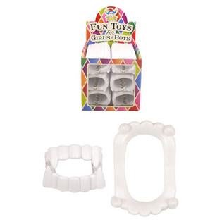 DIVERTIDAS DENTADURAS DE VAMPIRO EN EXPOSITOR (180 uds.)