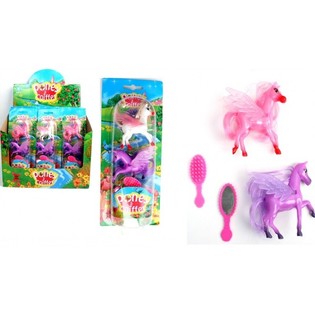 SET DE PONI DE 2 PIEZAS CON CEPILLOS EN DISPLAY (12 uds.)