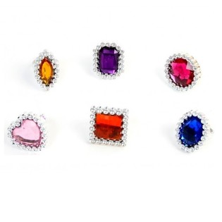 MIX ANILLOS BLING BLING INFANTILES (48 uds)