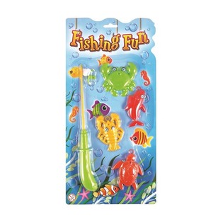JUEGO DE PESCA MAGNÉTICO EN TARJETA (12 uds.)