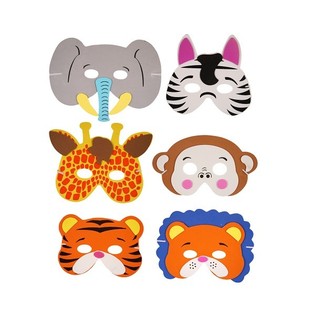 MIX M&Aacute;SCARAS DE ANIMALES DE ESPUMA (24 uds)