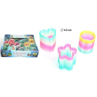 MUELLES M&Aacute;GICOS EN DISE&Ntilde;O MIXTO &Oslash;4,5 CM EN EXPOSITOR (24 uds.)