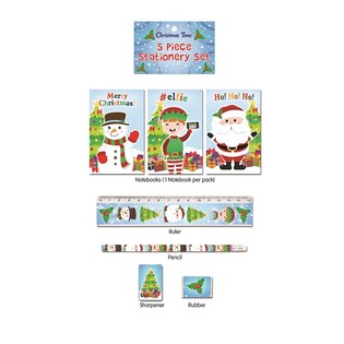 SET DE ESCRITURA DE NAVIDAD 5 PIEZAS (24 uds.)