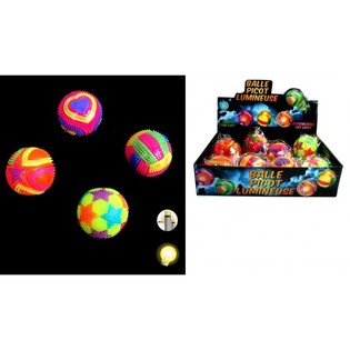 Pelota saltarina con pinchos luminosa (12 uds.)