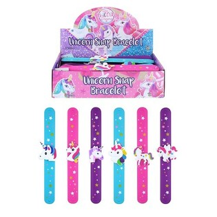 Pulseras Slap Unicornio / Unicorn (24 uds.)