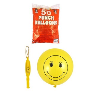 GLOBOS REBOTADORES SMILEY (50 uds.)