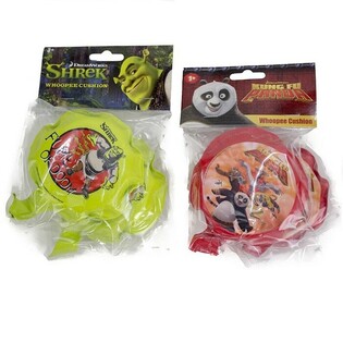 Pack de 2 Cojines Pedorreta SHREK / KUNG FU PANDA (12 packs de 2)
