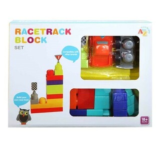 Set de Bloques de Construcción Pista de Carreras 18 meses+ (2 uds)