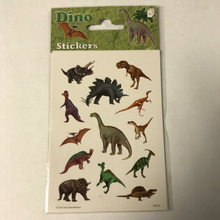 HOJAS DE PEGATINAS: DINOSAURIO, 16 x 9 cm (10 uds.)
