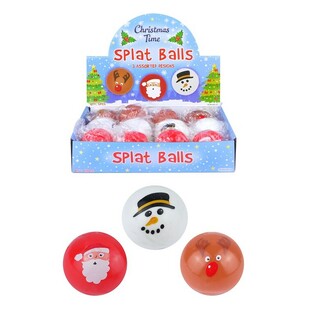 Bolas Splat / Splash de Navidad en expositor (12 uds.)