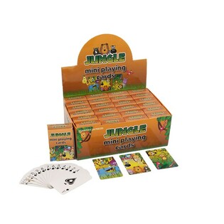 MINI CARTAS DE JUEGO &ndash; MODELO: JUNGLA EN EXPOSITOR (24 uds.)