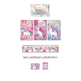Set de papeler&iacute;a de unicornio de 5 piezas (24 uds.)