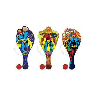 JUEGO DE PALA PADDLE BAT SUPERH&Eacute;ROES (24 uds.)