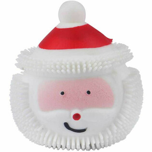 BOLAS PUFFER PAP&Aacute; NOEL CON LUZ EN EXPOSITOR (12 uds.)