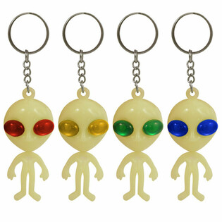 LLAVEROS DE ALIEN GLOW IN THE DARK (60 uds.)