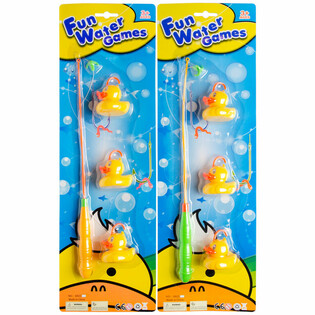Juego de Pesca de Patitos con 3 Patos en Bl&iacute;ster (12 uds.)