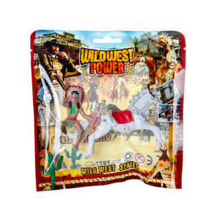Mix Figuras de Cowboy e Indio a Caballo (12 uds.)