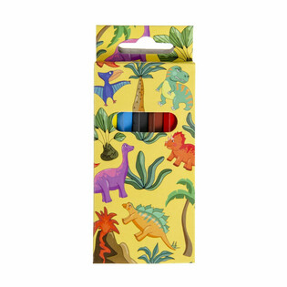 Set de 6 lápices de colores - Dinosaurio (24 uds.)