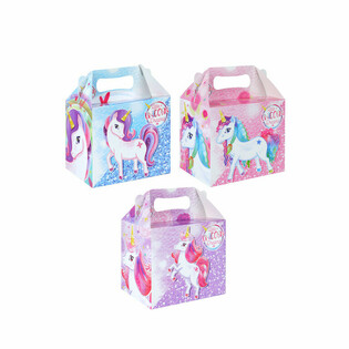 CAJA DE MEN&Uacute; &ndash; UNICORNIO &ndash; 14 x 9,5 x 18 cm (12 uds.)