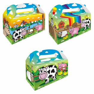 Caja de Menú – Granja – 22.5 x 9.5 x 18 cm (12 uds.)