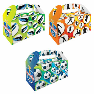 Caja de Men&uacute; Infantil F&uacute;tbol &ndash; 22,5 x 9,5 x 18 cm (12 ud.)