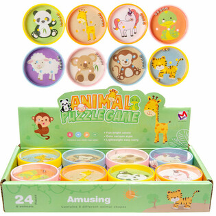 Juegos de Paciencia Animales Divertidos en Display (24 uds)