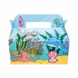 Caja de Men&uacute; Mar / Oc&eacute;ano - 22.5 x 12 x 9.5 cm (24 uds.)