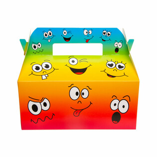 Caja de Men&uacute; Infantil Smiley - 22,5 x 12 x 9,5 cm (24 uds)