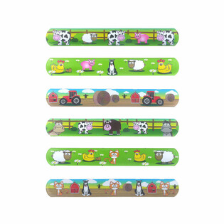 Pulsera de bofetada &ndash; Animales de la granja (120 uds.)