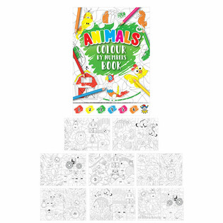 Cuaderno de Colorear por N&uacute;meros - Animales (48 unidades)