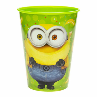 Vaso Minions Pl&aacute;tano - Bebida y Helado - 260 ml (12 unidades)
