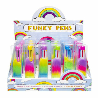 BOL&Iacute;GRAFO FLUFFY CON 6 COLORES - EN EXPOSITOR (24 uds.)