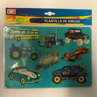 Plantillas para Dibujar &ndash; Coches & Veh&iacute;culos (12 uds.)