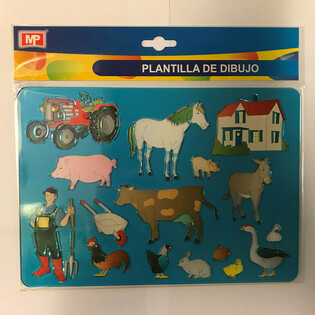 PLANTILLA DE DIBUJO &ndash; GRANJA (12 uds.)