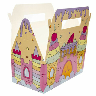 Caja de Men&uacute; Infantil Castillo de Hielo - 22,5 x 12 x 9,5 cm (24 uds.)