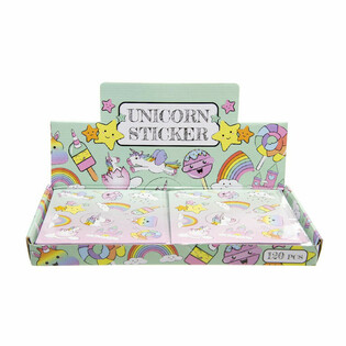 Expositor de Pegatinas de Unicornio Fun (120 unidades)