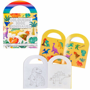 Libros de Colorear Dinosaurios con Pegatinas (48 unidades)