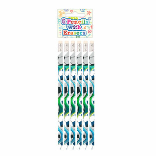 Set de Lápices y Gomas Fútbol (6 piezas) - Expositor (24 sets)