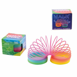 MUELLE M&Aacute;GICO RAINBOW MAGIX / SLINKY EN CAJA &Oslash;7,5 CM (12 uds.)