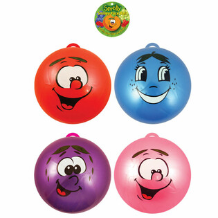 Pelota Smiley Face Ø 23 cm con gancho (12 uds.)
