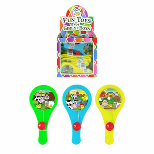 Juego de Pala con Pelota: Animales de Granja - Display (96 uds)