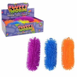 Gusano Fluffy Grande 22 cm - Expositor Surtido (12 ud.)
