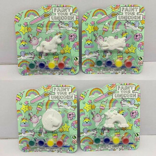 PINTA TU PROPIO UNICORNIO EN TARJETA (12 uds.)