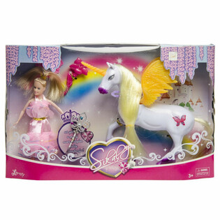 SET DE JUEGO DE UNICORNIO Y PRINCESA - EN CAJA DE REGALO DE LUJO (1 ud.)