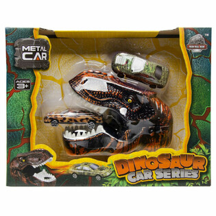LANZADOR DE COCHES DE DINOSAURIO - CAJA DE REGALO DE LUJO (2 UNIDADES)