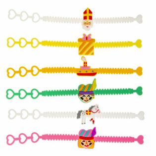 SINTERKLAAS - PULSERAS DE SILICONA PARA NI&Ntilde;OS (12 uds.)