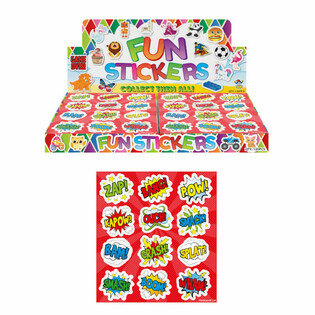 Pegatinas Fun: Expositor Comic Signs (120 uds.)