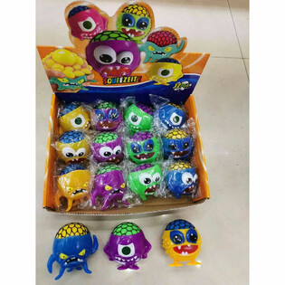MONSTRUOS SQUEEZE DIVERTIDOS - EN EXPOSITOR (12 UDS.)